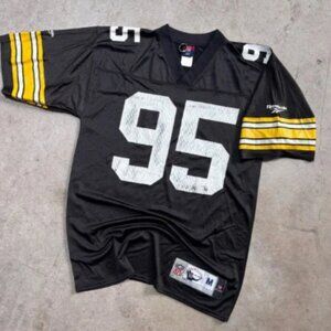 Vintage Reebok NFL Pittsburgh Steelers Greg Lloyd #95 Throwback Jersey - M